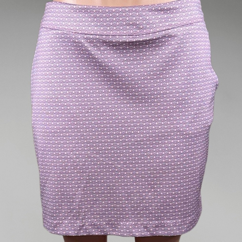 Greg Norman Womens Purple Geometric Diamond Print Golf Skort Skirt Size M